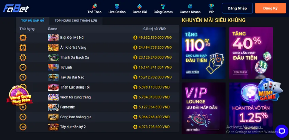 Thưởng chào mừng nạp lần đầu zb368 win
